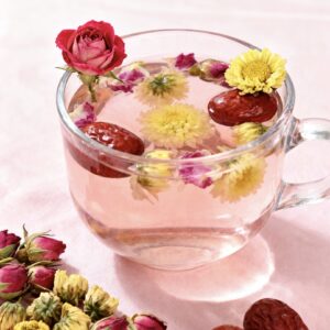 Beauty-Preserving Flower Tea / Rose + Chrysanthemum + Red Date