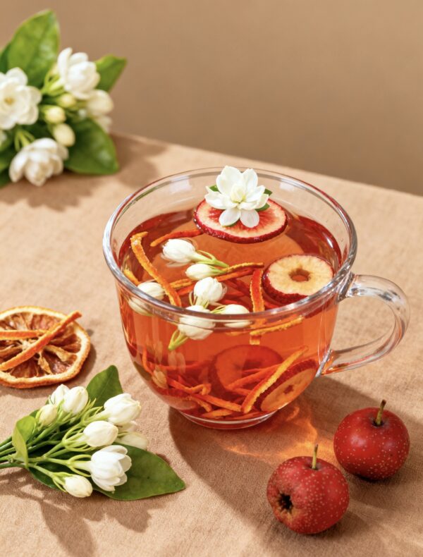 Health-preserving Internal Regulation Tea / Jasmine + Lily + Poria + Dried Tangerine Peel + Hawthorn