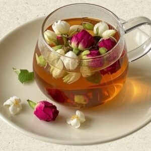 Acne-removing and detoxifying tea/Rose + Jasmine/Lemon + Jasmine