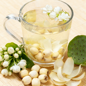 Lily and Lotus Seed Sleep-Improving Tea