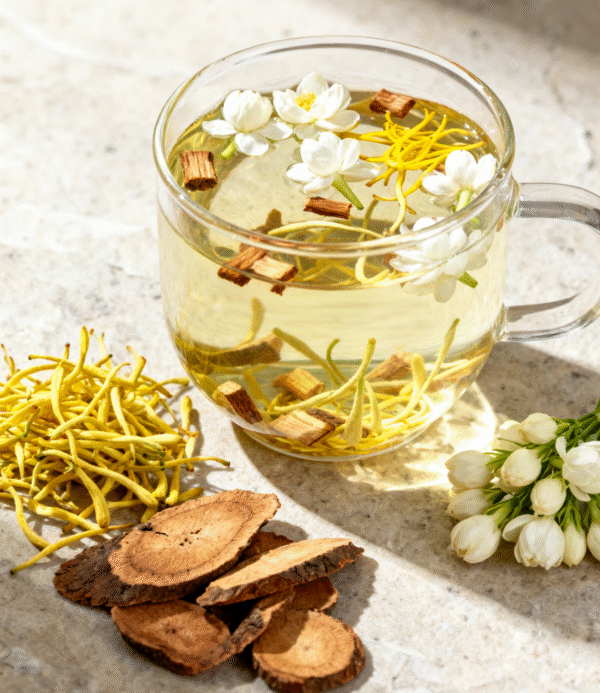 Heat-clearing, Odor-removing and Fire-reducing Tea / Jasmine + Honeysuckle + Licorice