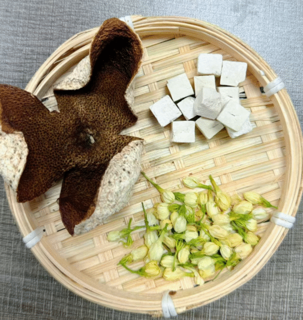 Eliminate body odor/underarm odor/fragrant herbal tea/jasmine + dried tangerine peel + poria cocos