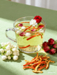 Detoxifying and Beauty-Enhancing Tea / Jasmine + Dried Tangerine Peel + Rose